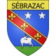 Sébrazac 12 ville Stickers blason autocollant adhésif