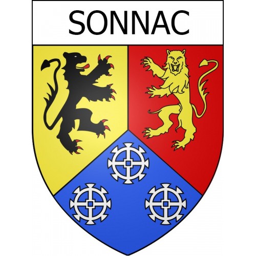 Pegatinas escudo de armas de Escales adhesivo de la etiqueta engomada