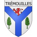 Trémouilles 12 ville Stickers blason autocollant adhésif