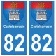 82 Castelsarrasin blason autocollant plaque  stickers ville