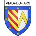Viala-du-Tarn 12 ville Stickers blason autocollant adhésif
