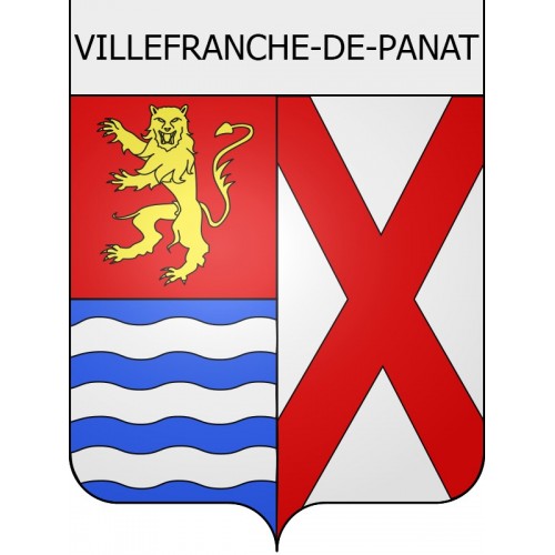 Villefranche-de-Panat 12 ville Stickers blason autocollant adhésif
