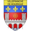 Villefranche-de-Rouergue 12 ville Stickers blason autocollant adhésif