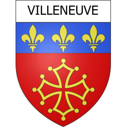 Villeneuve 12 ville Stickers blason autocollant adhésif