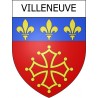 Villeneuve 12 ville Stickers blason autocollant adhésif