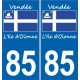 66 Cerdanya sticker sticker plate