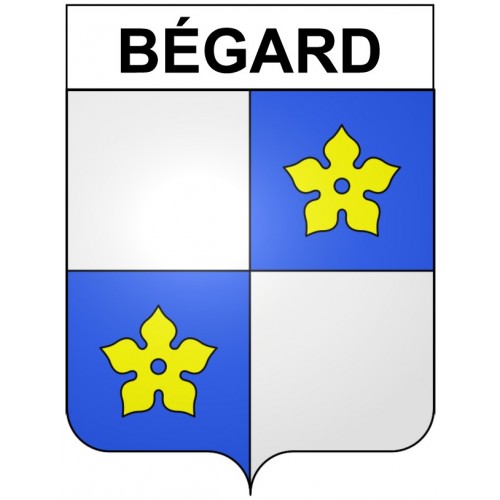 Bégard 22 ville Stickers blason autocollant adhésif