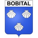 Bobital 22 ville Stickers blason autocollant adhésif