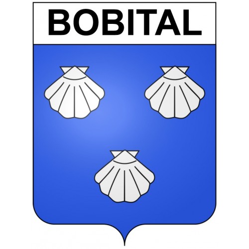 Bobital 22 ville Stickers blason autocollant adhésif
