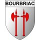 Bourbriac 22 ville Stickers blason autocollant adhésif