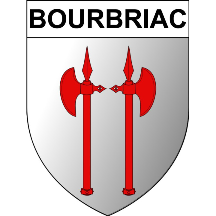 Bourbriac 22 ville Stickers blason autocollant adhésif