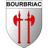 Bourbriac 22 ville Stickers blason autocollant adhésif