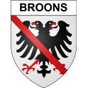 Pegatinas escudo de armas de Bégard adhesivo de la etiqueta engomada