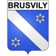Brusvily 22 ville Stickers blason autocollant adhésif