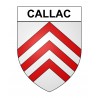 Callac 22 ville Stickers blason autocollant adhésif