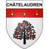 Châtelaudren 22 ville Stickers blason autocollant adhésif