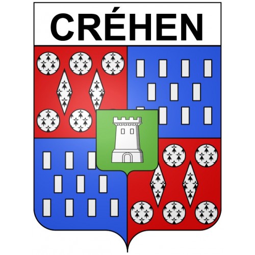Créhen 22 ville Stickers blason autocollant adhésif
