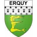 Erquy 22 ville Stickers blason autocollant adhésif