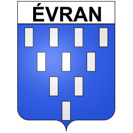 évran 22 ville Stickers blason autocollant adhésif
