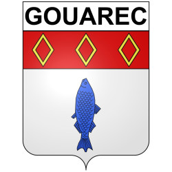 Pegatinas escudo de armas de Bégard adhesivo de la etiqueta engomada