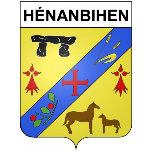 Hénanbihen 22 ville Stickers blason autocollant adhésif