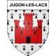 Jugon-les-Lacs Sticker wappen, gelsenkirchen, augsburg, klebender aufkleber