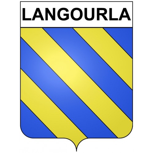 Langourla 22 ville Stickers blason autocollant adhésif