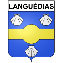 Pegatinas escudo de armas de Bégard adhesivo de la etiqueta engomada