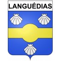 Languédias 22 ville Stickers blason autocollant adhésif
