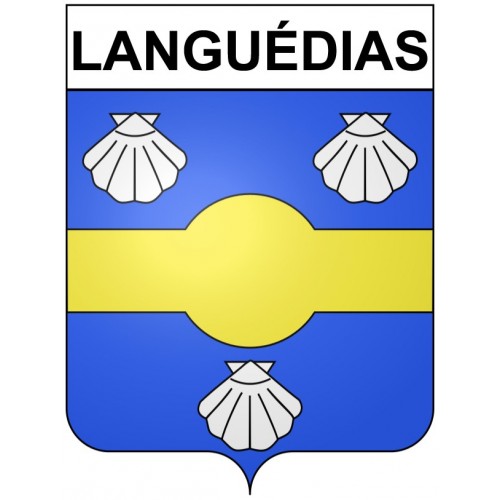 Languédias 22 ville Stickers blason autocollant adhésif