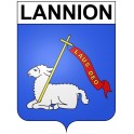 Pegatinas escudo de armas de Lannion adhesivo de la etiqueta engomada