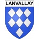 Lanvallay 22 ville Stickers blason autocollant adhésif