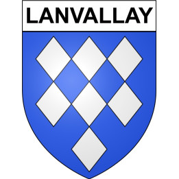 Lanvallay 22 ville Stickers blason autocollant adhésif