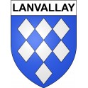 Lanvallay 22 ville Stickers blason autocollant adhésif