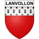 Lanvollon 22 ville Stickers blason autocollant adhésif