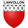 Lanvollon 22 ville Stickers blason autocollant adhésif