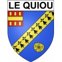 Le Quiou 22 ville Stickers blason autocollant adhésif