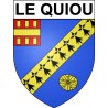 Le Quiou 22 ville Stickers blason autocollant adhésif