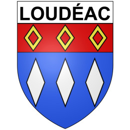 Loudéac 22 ville Stickers blason autocollant adhésif