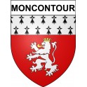 Pegatinas escudo de armas de Moncontour adhesivo de la etiqueta engomada