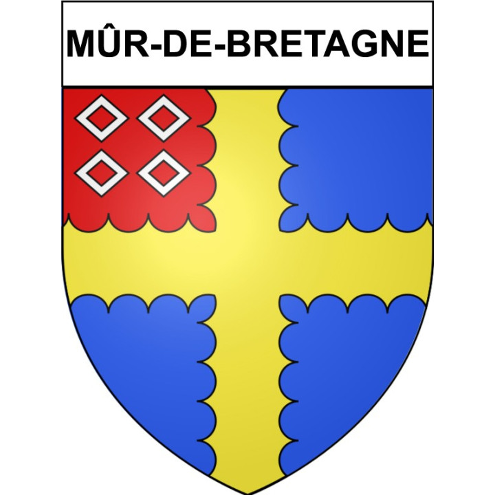 Stickers coat of arms Bégard adhesive sticker