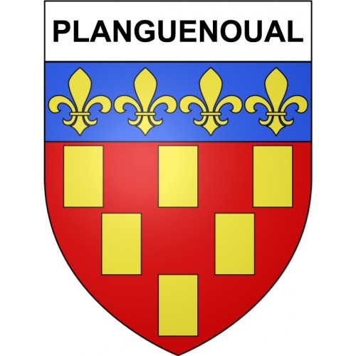 Planguenoual 22 ville Stickers blason autocollant adhésif