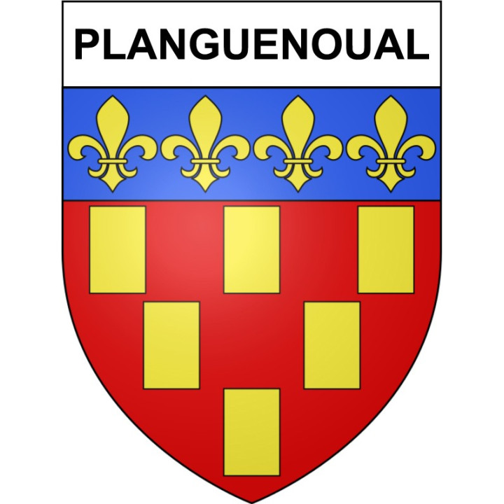 Planguenoual 22 ville Stickers blason autocollant adhésif