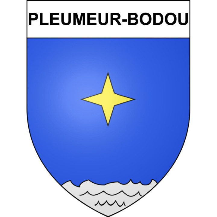 Pegatinas escudo de armas de Bégard adhesivo de la etiqueta engomada