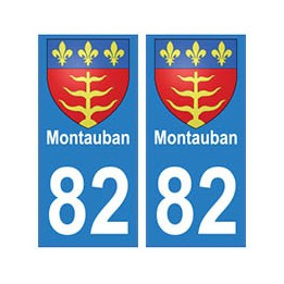 82 Montauban blason autocollant plaque stickers ville