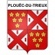 Pegatinas escudo de armas de Plouëc-du-Trieux adhesivo de la etiqueta engomada
