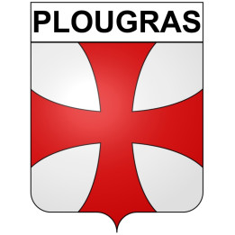 Plougras 22 ville Stickers blason autocollant adhésif