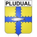 Pludual 22 ville Stickers blason autocollant adhésif
