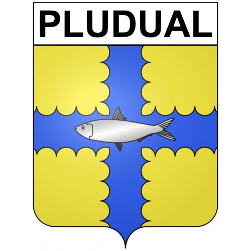 Pegatinas escudo de armas de Bégard adhesivo de la etiqueta engomada