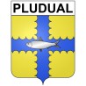 Pegatinas escudo de armas de Bégard adhesivo de la etiqueta engomada